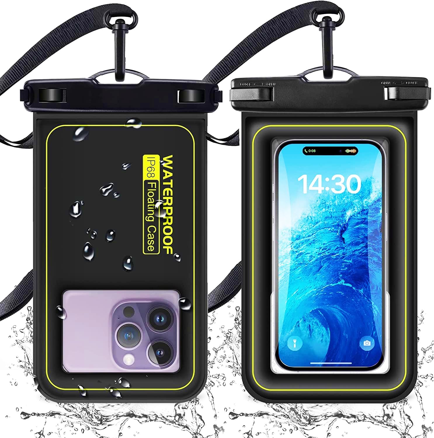 2-Pack Floating Phone Pouch ✨ IP68 Waterproof & Sandproof 💦 Beach Pool Cruise Must-Have! 🔥 Universal Fit + Detachable Lanyard 🌟 #BeachEssentials #TravelHack 2-Pack Floating Phone Pouch ✨ IP68 Waterproof & Sandproof 💦 Beach Pool Cruise Must-Have! 🔥 Universal Fit + Detachable Lanyard 🌟 #BeachEssentials #TravelHack